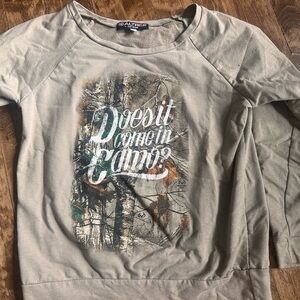 Realtree Olive Green Crewneck Tee with Logo Tag